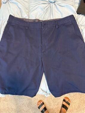 bcg Navy Flat-Front Performance Shorts